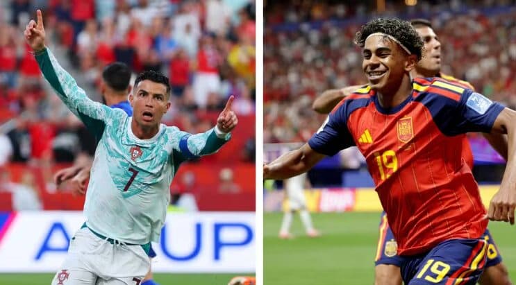 Portugal e Espanha se enfrentam nas oitavas da Copa do Mundo nesta segunda; veja programação