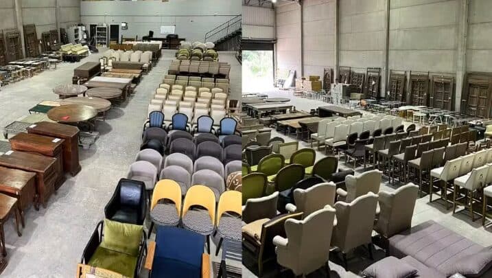 Bazar na Grande Curitiba reúne móveis e objetos de decoração importados com até 80% de desconto