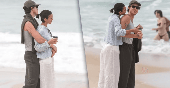 Apaixonados, fofos e exalando romance! Imprensa estrangeira repercute momento de Marquezine e Shawn na praia