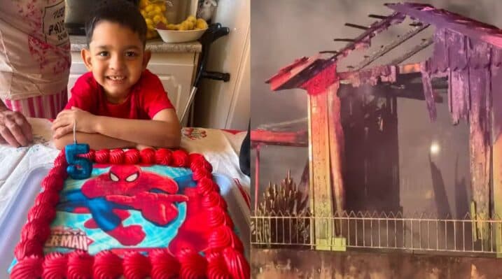 ‘Não sabia que era o último abraço’, diz mãe de menino que morreu em incêndio no dia do aniversário