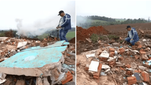 Voluntário que ajudou vítimas de tornado no Paraná perde a própria casa para o mesmo fenômeno nove meses depois