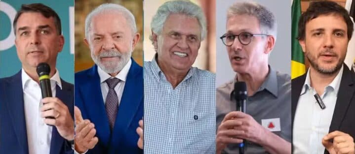Quaest no Paraná: Flávio Bolsonaro, 41%; Lula, 23%; Ronaldo Caiado, 5%; Romeu Zema, 3%; e Renan Santos, 2%