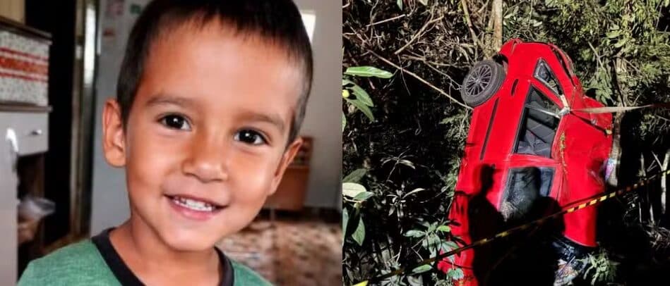 Menino de 7 anos morre após carro bater em árvore ao voltar de visita à avó