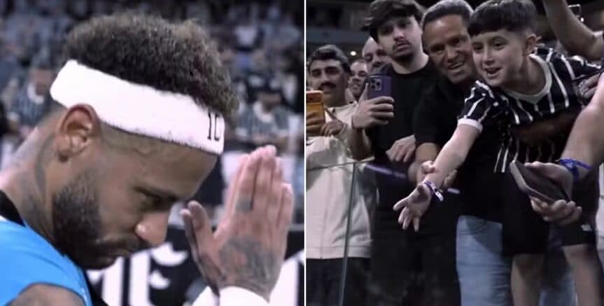 Neymar se manifesta ao saber de confusão por dar camisa do Santos a torcedor do Corinthians