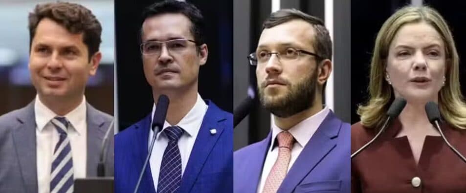 Quaest no Paraná para o Senado: Alexandre Curi, 14%; Deltan Dallagnol, 11%; Filipe Barros, 11%; e Gleisi, 10%