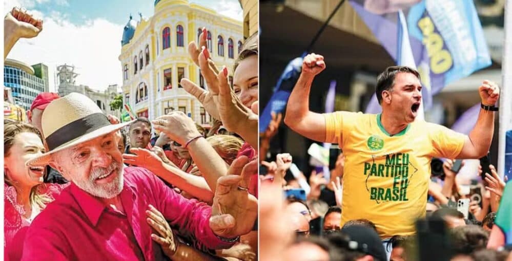 Flávio Bolsonaro e Lula vão para o segundo turno da eleição presidencial