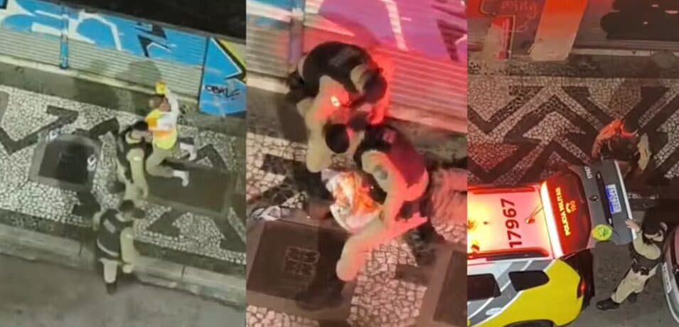 ‘Violência extrema e injustificável’, diz OAB-PR sobre vídeo de policiais militares agredindo homem em Curitiba