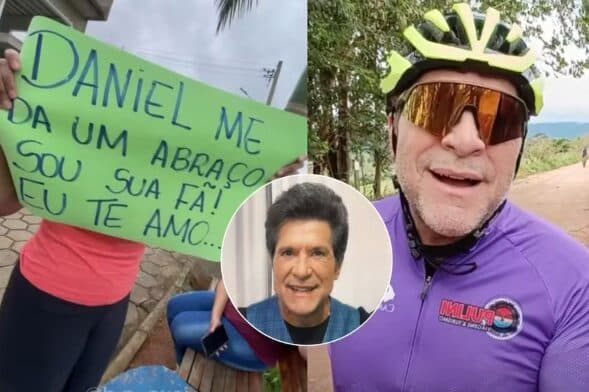Cantor Daniel encontra fãs durante peregrinação de 300 km para Santuário Nacional de Aparecida