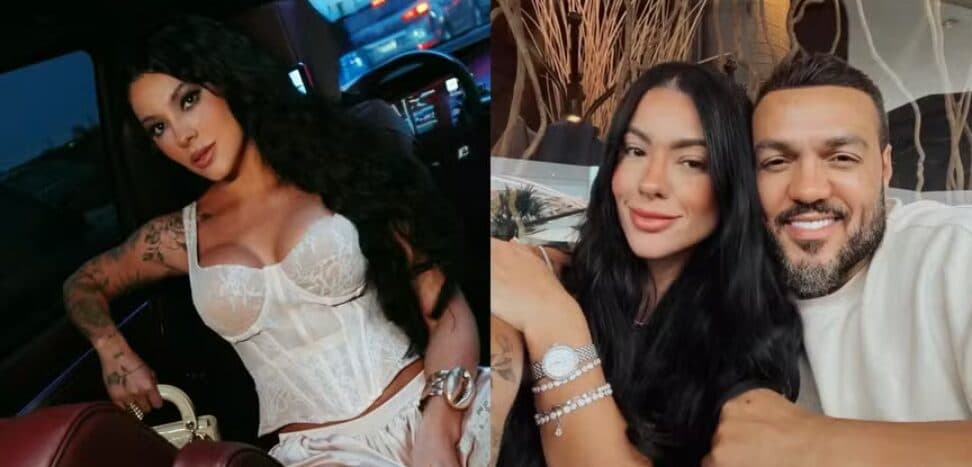 Rayane Figliuzzi flagra Belo com outra mulher e casal briga feio em estacionamento de shopping