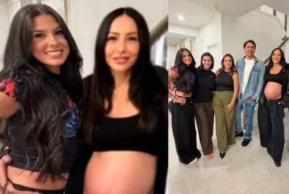 Sabrina Sato exibe barrigão ao lado de Ana Castela em encontro durante viagem a Orlando